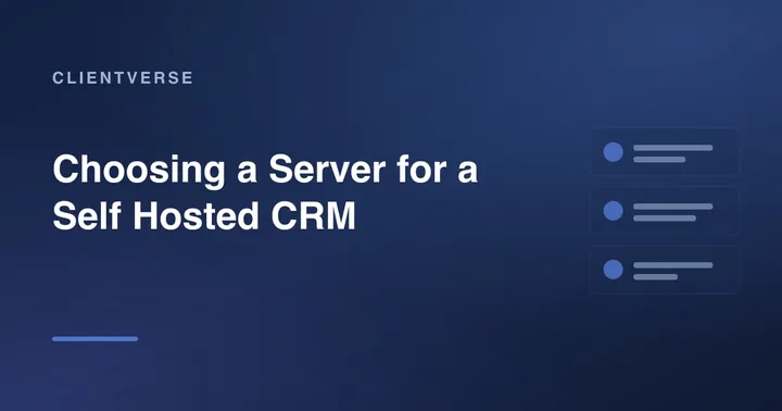 Choosing a Server for a Self Hosted CRM