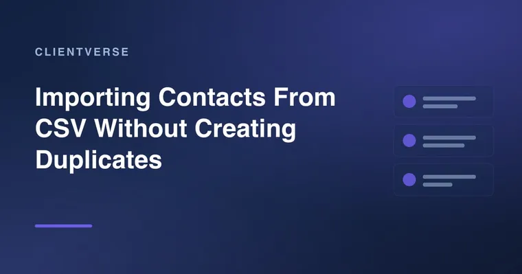 Importing Contacts From CSV Without Creating Duplicates